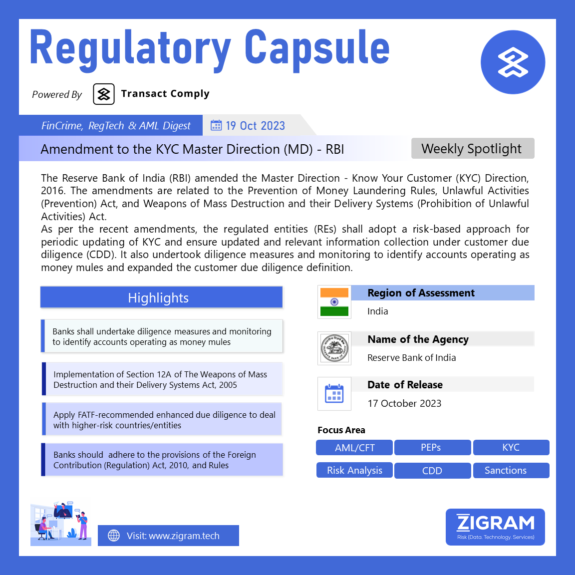 Amendment to the KYC Master Direction (MD) – RBI