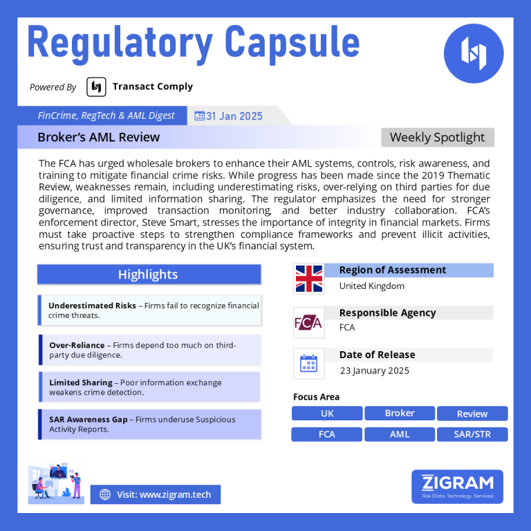 Broker's AML Review By FCA